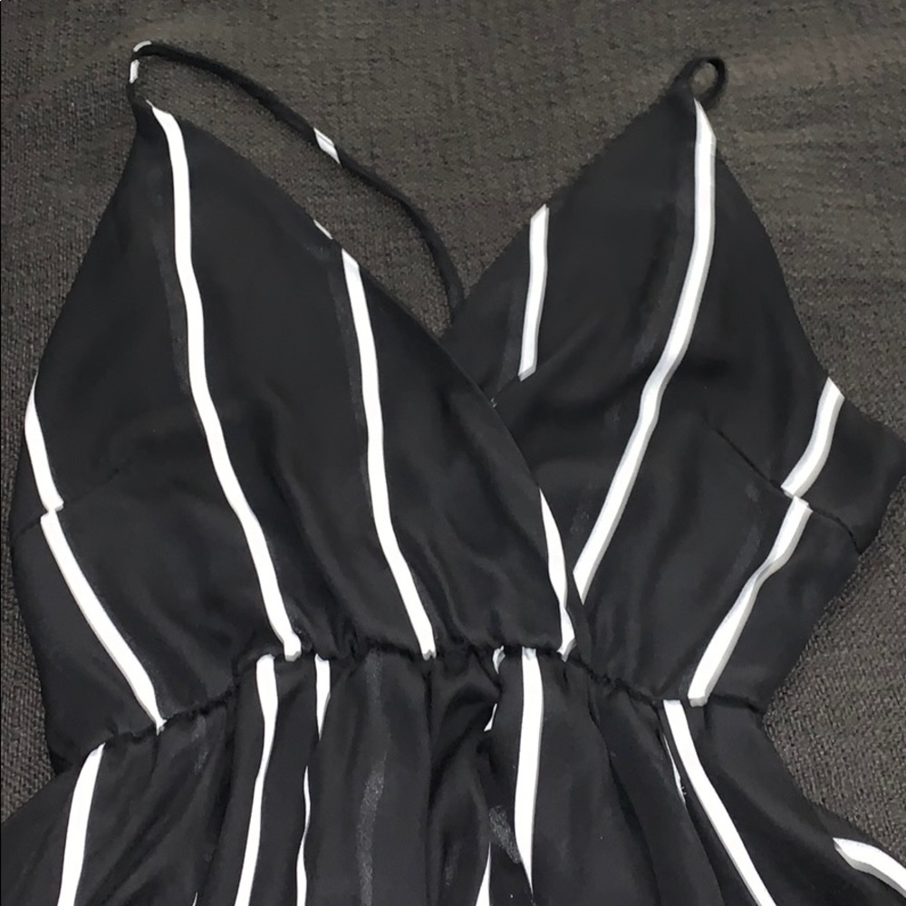 Black & white stripped dress